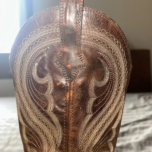 Ariat Heritage Western R Pro Leather Cowgirl Boots - Distressed Brown - Picture 4 of 8